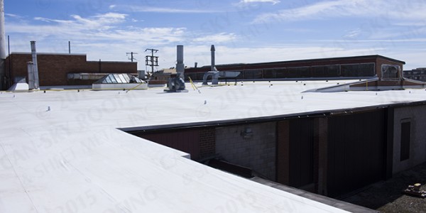 PVC roofing - Industrial flat roofing - Can-Sky Roofing and Sheet Metal Inc
