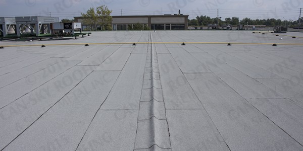 Modified bitumen flat roof replacement - Can-Sky Roofing and Sheet Metal Inc. - Milton, Ontario
